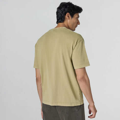 XYXX Haze Relaxed Fit Washed T-shirt - Camel Brown