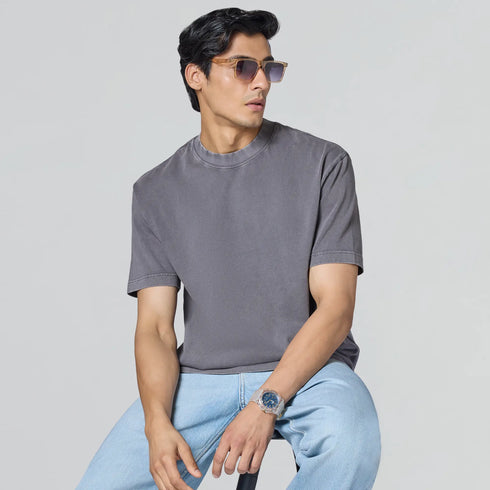 XYXX Haze Relaxed Fit Washed T-shirt - Graphite Grey