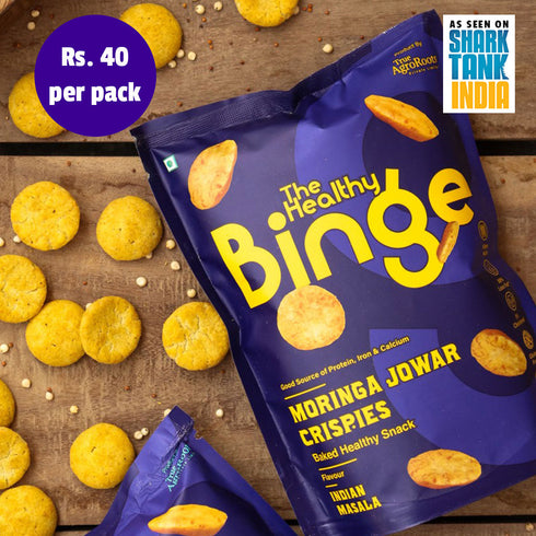 The Healthy Binge Moringa Jowar Chips| Indian Masala