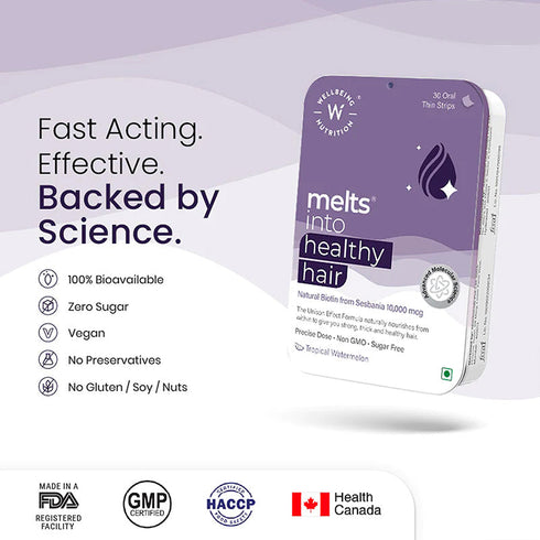 Wellbeing Nutrition MELTS HEALTHY HAIR