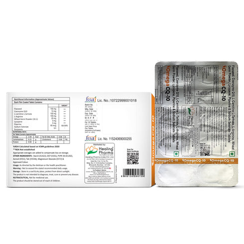 Healing Pharma Omega CQ-10 Forte Tablet