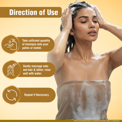 Multani Pharmaceuticals Limited Multani Naturals Henna & Tulsi Shampoo For Silkier & Denser Hair Improves Scalp Health For Hair Growth & Dandruff Control SLS & Paraben Free Dermatologically Tested