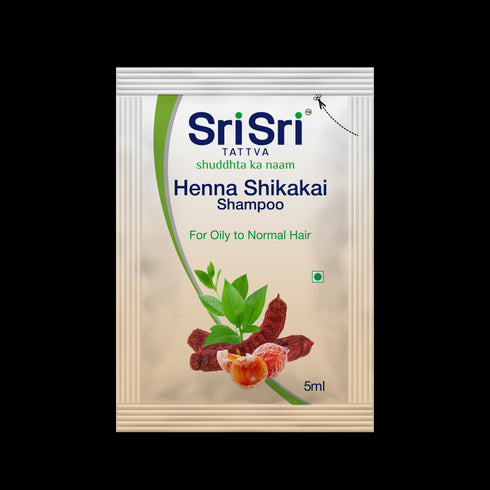 Sri Sri Tattva Henna Shikakai Shampoo sachet