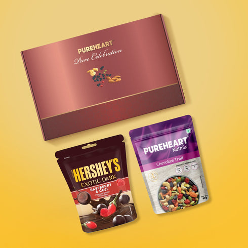 PUREHEART Christmas & New Year Gift Hamper | Festive Gift Box | Includes Cherokee Trail Mix (80g)