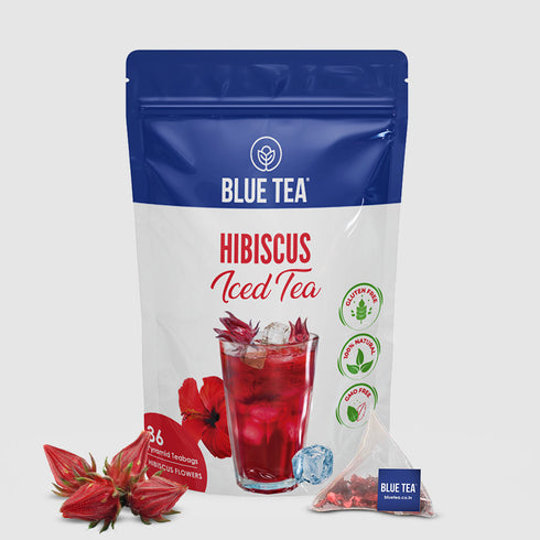 Blue Tea Hibiscus Iced Tea | 36 Teabags