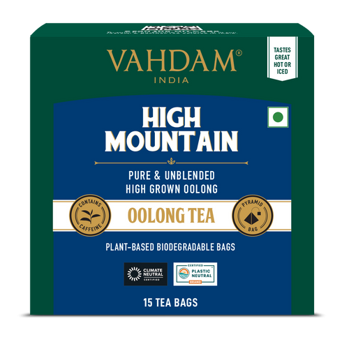 Vahdam Tea High Mountain Oolong Tea 15 Count