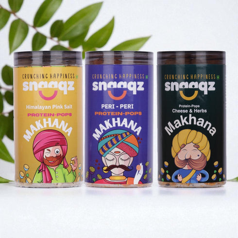 SNAAQZ Balanced Makhana Combo (Pack of 3)