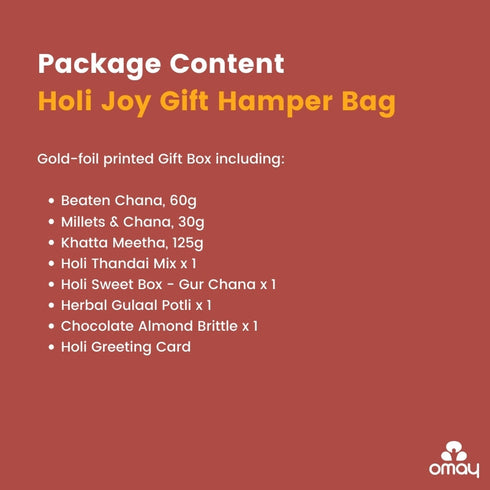 Omay Foods Holi Joy Gift Hamper Bag