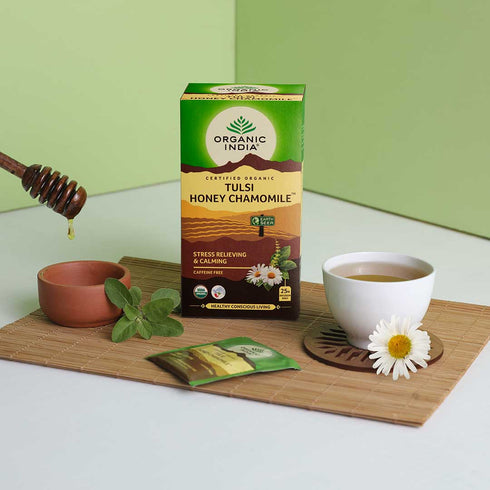 Organic India Tulsi Honey Chamomile Tea