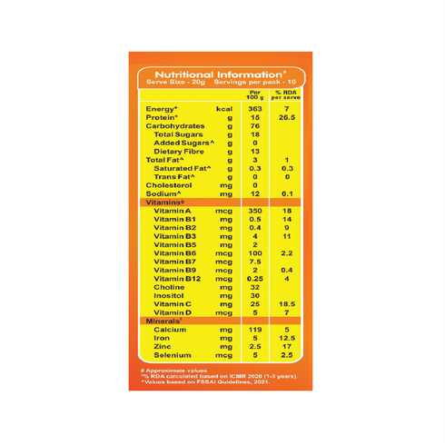 Manna Foods Baby Cereal Sprouted Ragi and Honey powder 6 months + 200g