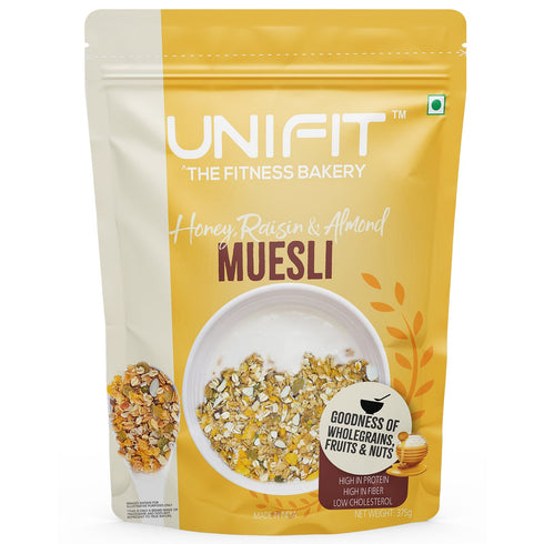 UNIFIT Muesli with Honey| Raisins & Almonds