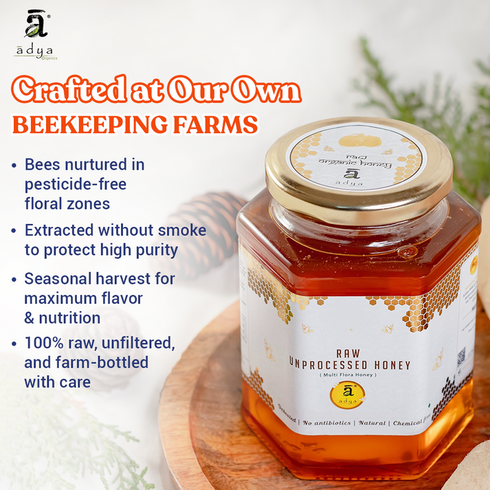Adya Multi Flora Raw Honey