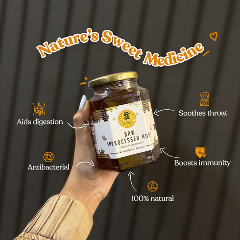 Adya Multi Flora Raw Honey