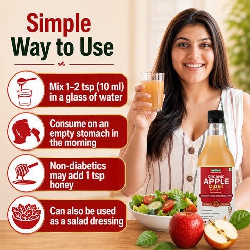 Jeena Sikho Apple Cider Vinegar Organic with Mother