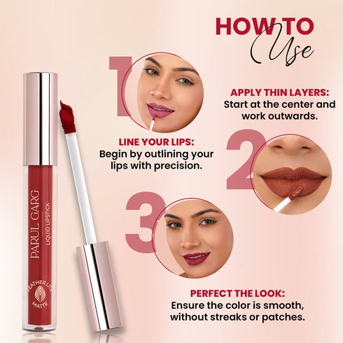Parul Garg Beauty Pink Paradise: 3 Perfect Pinks Liquid Lipsticks