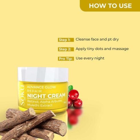 Soku Cosmetic Advance Glow Repair Night Cream