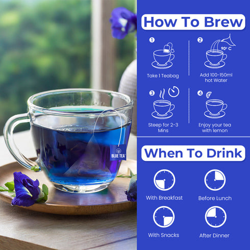 Blue Tea Sleep Time Herbal Tea