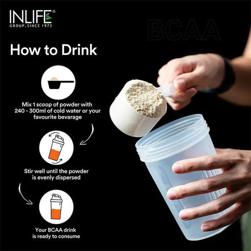 Inlife BCAAs Powder Orange Flavour