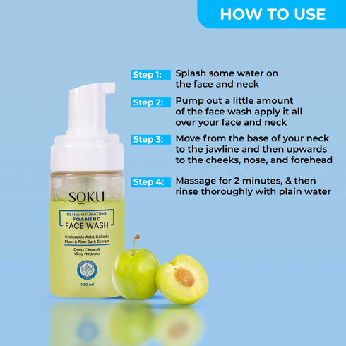 Soku Cosmetic Ultra Hydrating Foaming Face Wash