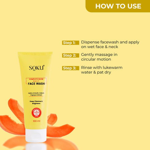 Soku Cosmetic Complete Glow Daily Face Wash
