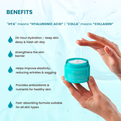 Mirabelle Korea Hyaluronic Collagen Moisture All in One Cream Day & Night