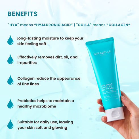 Mirabelle Korea Hyaluronic Collagen Moisture Face Wash