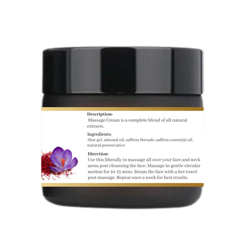 Natuur Aloe almond saffron facial massage cream