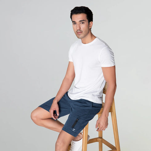 XYXX Hype Cotton Rich Shorts Midnight Blue