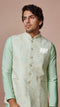 Manyavar Mint Green Paisley Jacket