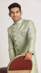 Manyavar Sage Green Indo Western