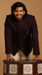 Manyavar Attractive Maroon Indo Western