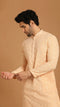 Manyavar Georgette Light Pink Kurta Set