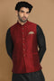 Manyavar Exquisite Maroon Jacket