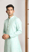 Manyavar Sky Blue Festive Kurta Pajama