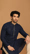 Manyavar Blue Georgette Kurta Set