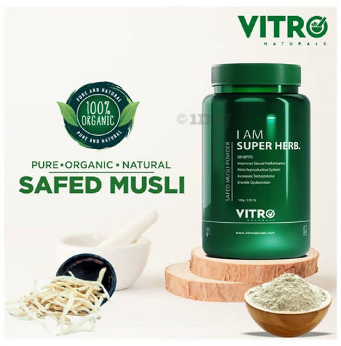 Vitro Naturals I Am Super Herb Safed Musli Powder