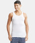 Jockey Tencel Micro Modal Cotton Rib Sleeveless Vest with Extended Length | White