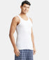 Jockey Tencel Micro Modal Cotton Rib Sleeveless Vest with Extended Length | White