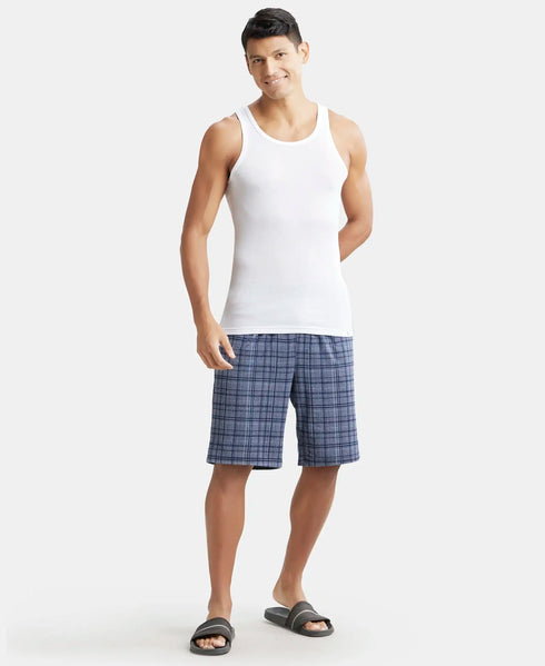 Jockey Tencel Micro Modal Cotton Rib Sleeveless Vest with Extended Length | White
