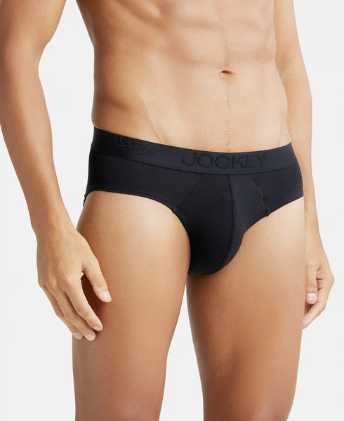 Jockey Micro Modal Cotton Elastane Stretch Brief | Black