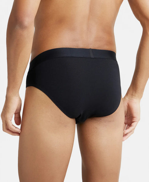 Jockey Micro Modal Cotton Elastane Stretch Brief | Black