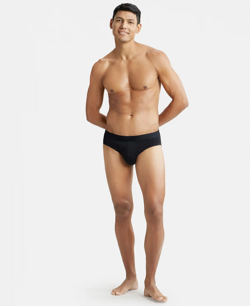 Jockey Micro Modal Cotton Elastane Stretch Brief | Black