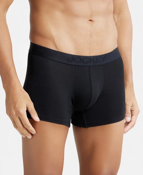 Jockey Micro Modal Cotton Elastane Stretch Trunk | Black