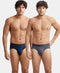 Jockey Microfiber Elastane Stretch Solid Brief | Ebony & Navy