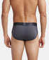Jockey Microfiber Elastane Stretch Solid Brief | Ebony & Navy