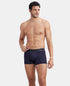 Jockey Tactel Microfiber Stretch Solid Trunk with Moisture Move | Ebony & Navy Pack of 2