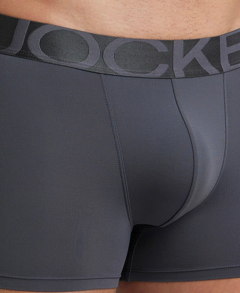 Jockey Tactel Microfiber Stretch Solid Trunk with Moisture Move | Ebony & Navy Pack of 2