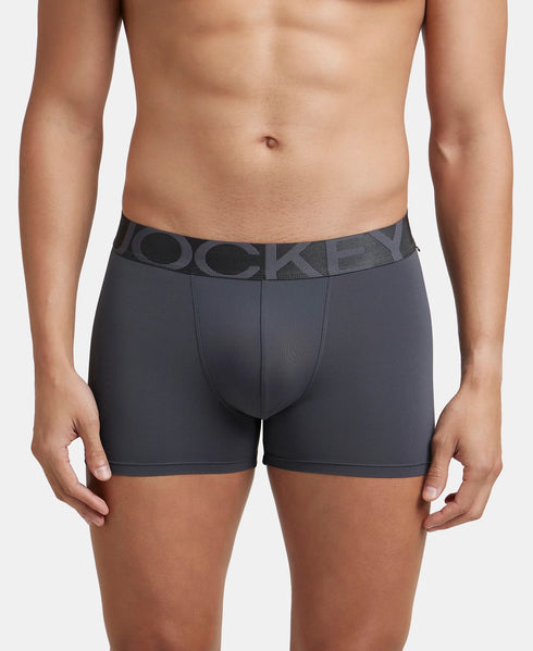 Jockey Tactel Microfiber Stretch Solid Trunk with Moisture Move | Ebony & Navy Pack of 2