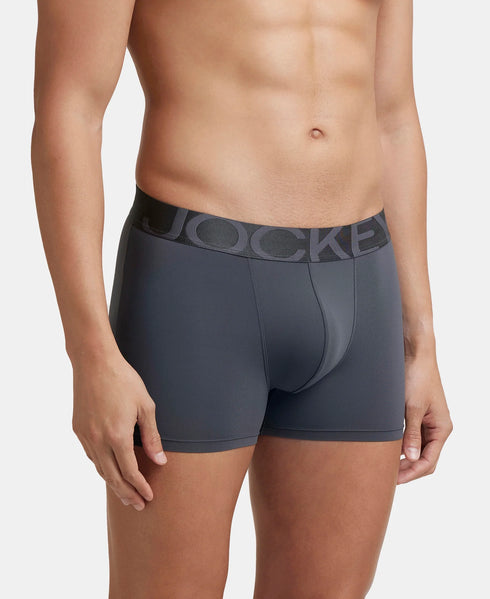 Jockey Tactel Microfiber Stretch Solid Trunk with Moisture Move | Ebony & Navy Pack of 2