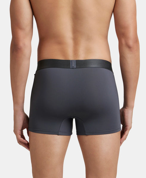 Jockey Tactel Microfiber Stretch Solid Trunk with Moisture Move | Ebony & Navy Pack of 2